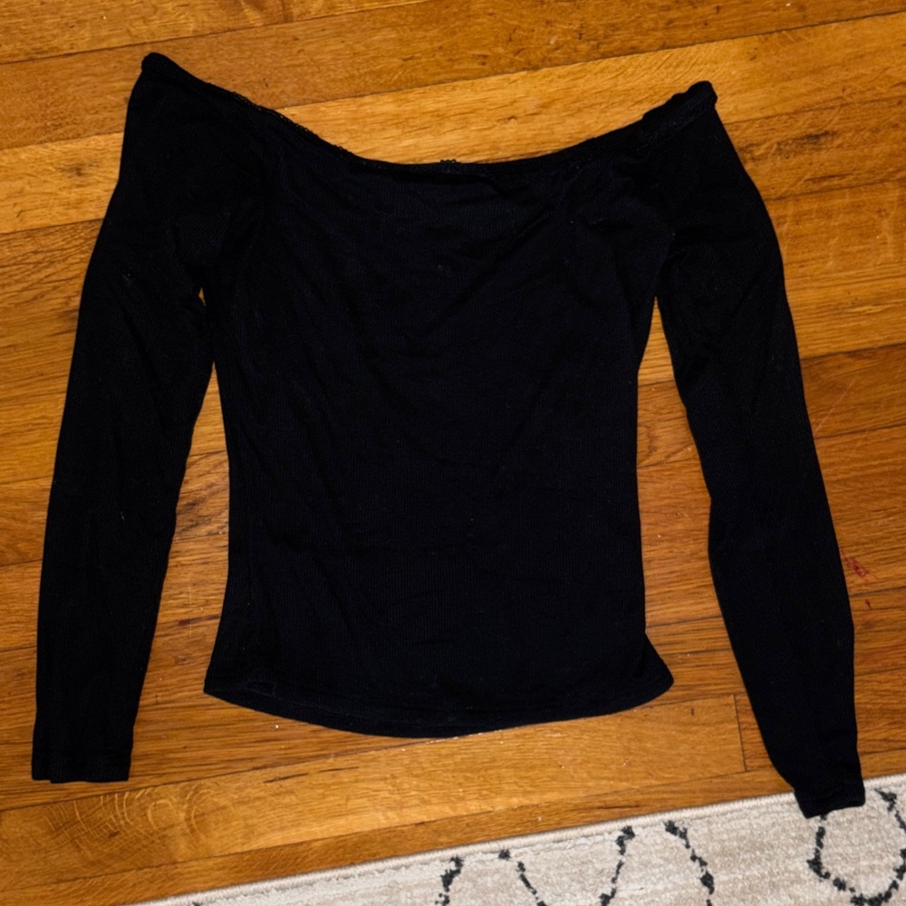 Elegant Black Off-Shoulder Top